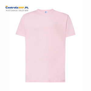 Koszulka T-shirt Męska Robocza Reklamowa JHK Pod Nadruk Gramatura 150 g Jasnoróżowa Pink