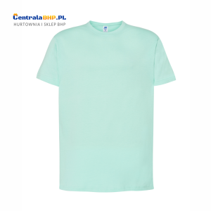 Koszulka T-shirt Męska Robocza Reklamowa JHK Pod Nadruk Gramatura 150 g Miętowa Zieleń Mint Green