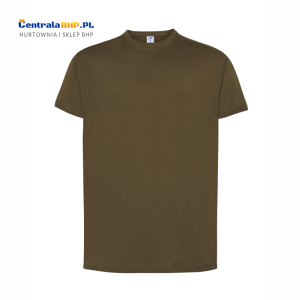 Koszulka T-shirt Męska Reklamowa Robocza JHK Pod Nadruk Gramatura 150 g Zieleń Lasu Forest Green