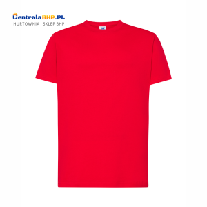 Koszulka T-shirt Męska Reklamowa Robocza JHK Pod Nadruk Gramatura 150 g Czerwona Red