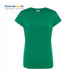 Koszulka Reklamowa Damska Bawełniana Ochronna Robocza JHK 170 g TSRLPRM Zielona Kelly Green