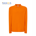 Koszulka polo męska z długim rękawem ochronna robocza JHK LS pomarańczowa Orange