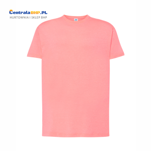 Koszulka T-shirt Męska Robocza Reklamowa JHK Pod Nadruk Gramatura 150 g fucsia fluor