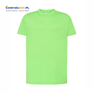 Koszulka T-shirt Męska Robocza Reklamowa JHK Pod Nadruk Gramatura 150 g lime fluor