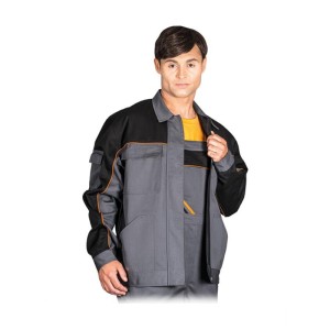 Bluza Robocza Promaster Męska Pod Nadruk Reis Szaro - Czarna