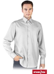 Koszula Wyjściowa Męska KWDKR Długi Rękaw Reis Biała
