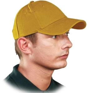 Czapka Z Daszkiem Ochronna CZLUX Reis Żółta 