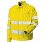 Bluza robocza męska ostrzegawcza z pasami odblaskowymi Industrial Starter żółta